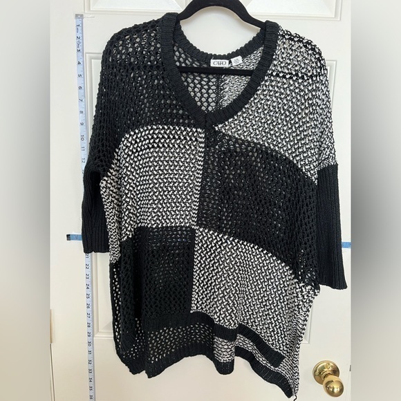 Cato Sweaters - Cato oversized mesh sweater, S/M